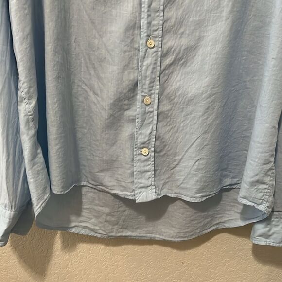 ETON Men's Contemporary Blue Button Down Shirt, Lightweight Twill, Size XXL - Picture 6 of 10